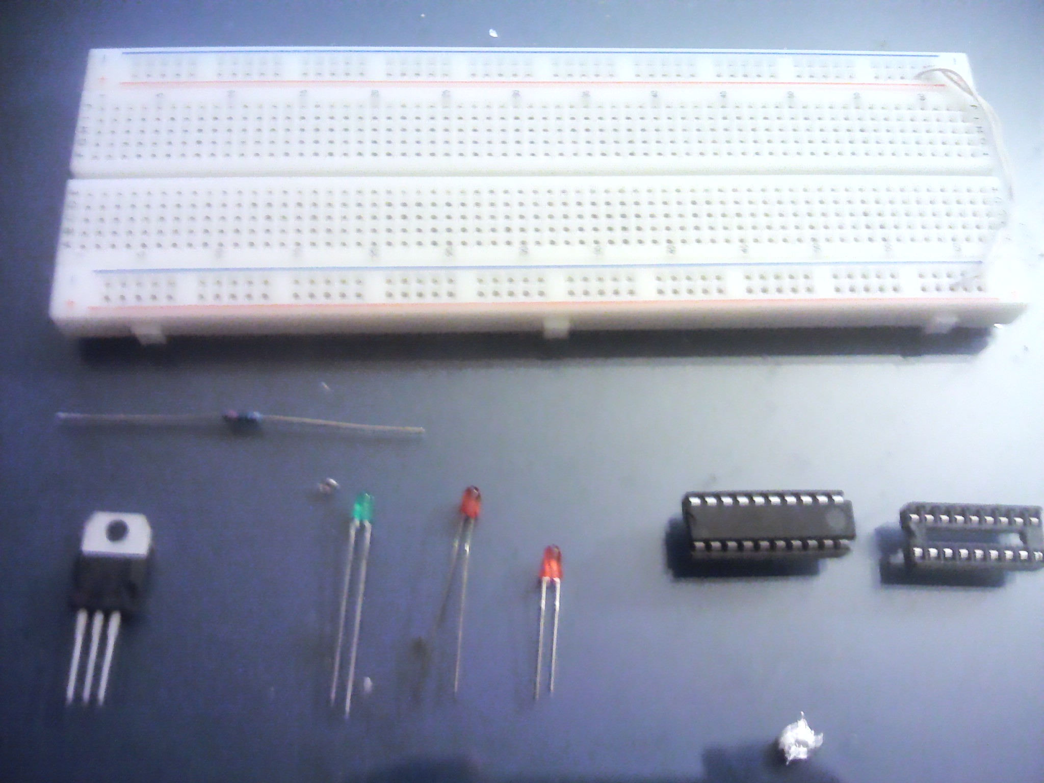 Picture with electronic components
