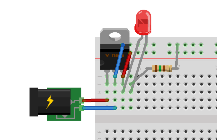 Fritzing circuit for the power part